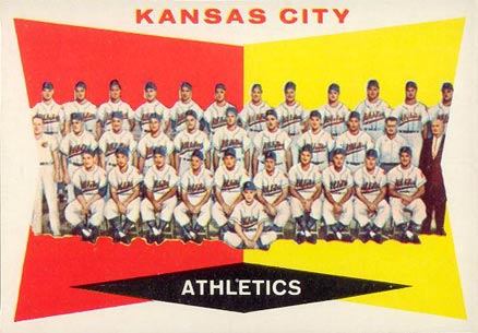 1960 Topps Kansas City Athletics Team #413 Baseball Card