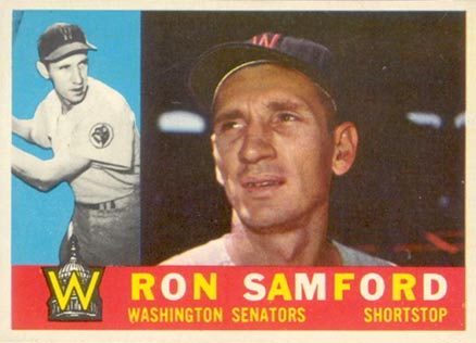 1960 Topps Ron Samford #409 Baseball Card