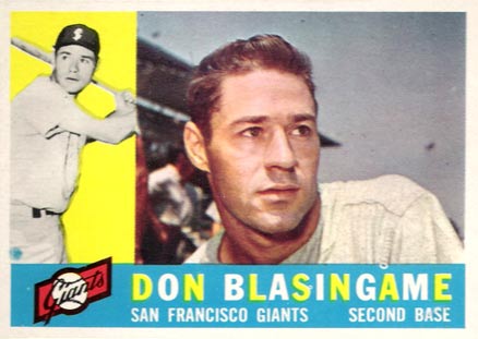 1960 Topps Don Blasingame #397 Baseball Card