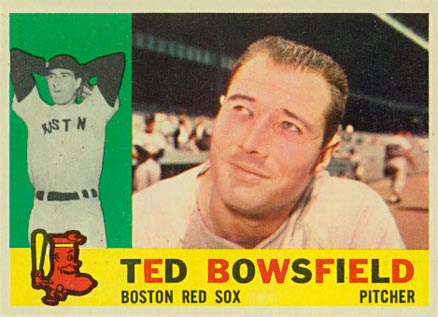 1960 Topps Ted Bowsfield #382 Baseball Card