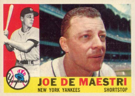 1960 Topps Joe De Maestri #358 Baseball Card