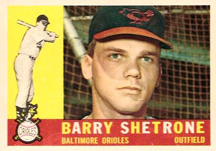 1960 Topps Barry Shetrone #348 Baseball Card
