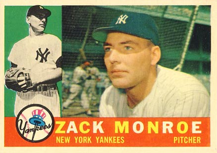 1960 Topps Zack Monroe #329 Baseball Card