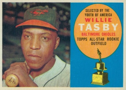 1960 Topps Willie Tasby #322 Baseball Card