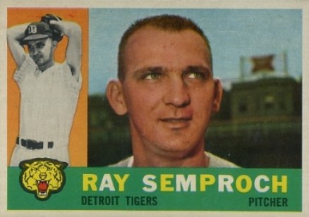 1960 Topps Ray Semproch #286 Baseball Card