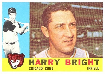 1960 Topps Harry Bright #277 Baseball Card