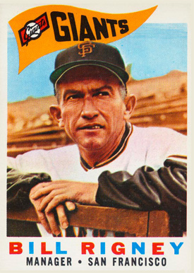 1960 Topps Bill Rigney #225 Baseball Card