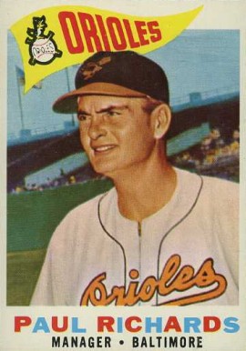 1960 Topps Paul Richards #224 Baseball Card