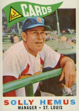 1960 Topps Solly Hemus #218 Baseball Card