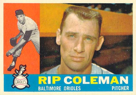 1960 Topps Rip Coleman #179 Baseball Card