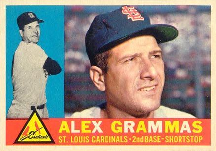 1960 Topps Alex Grammas #168 Baseball Card
