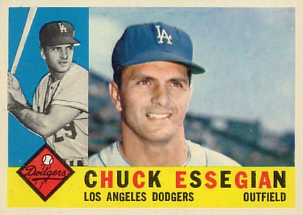 1960 Topps Chuck Essegian #166 Baseball Card