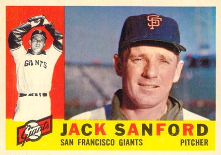 1960 Topps Jack Sanford #165 Baseball Card