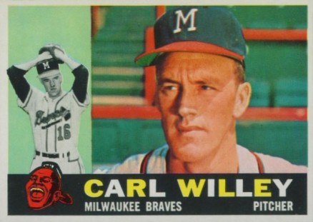 1960 Topps Carl Willey #107 Baseball Card