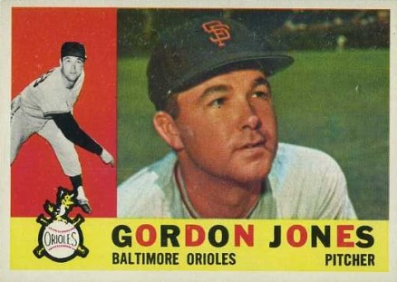 1960 Topps Gordon Jones #98 Baseball Card