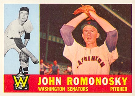 1960 Topps John Romonosky #87 Baseball Card