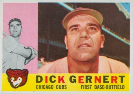 1960 Topps Dick Gernert #86 Baseball Card