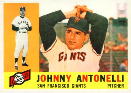 1960 Topps Johnny Antonelli #80 Baseball Card