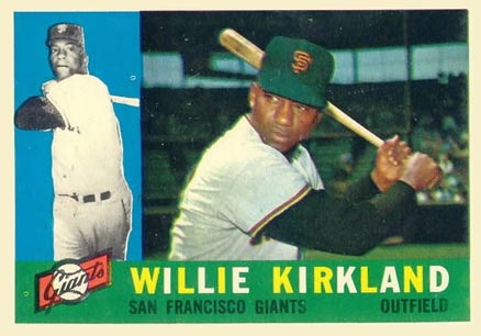 1960 Topps Willie Kirkland #172 Baseball Card
