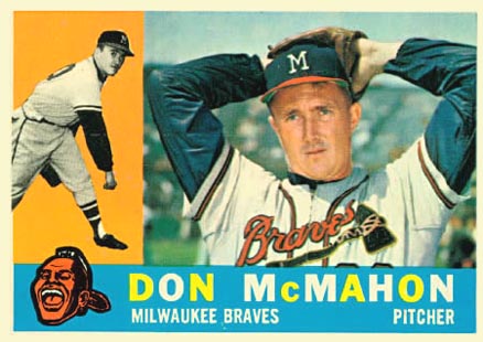 1960 Topps Don McMahon #189 Baseball Card
