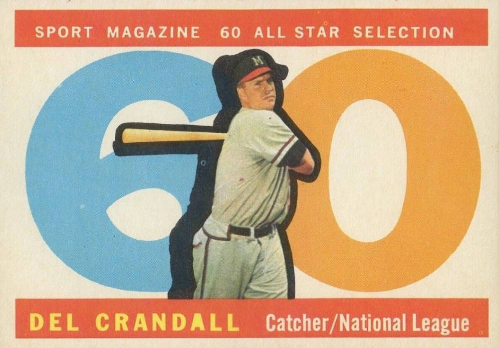 1960 Topps Del Crandall #568 Baseball Card