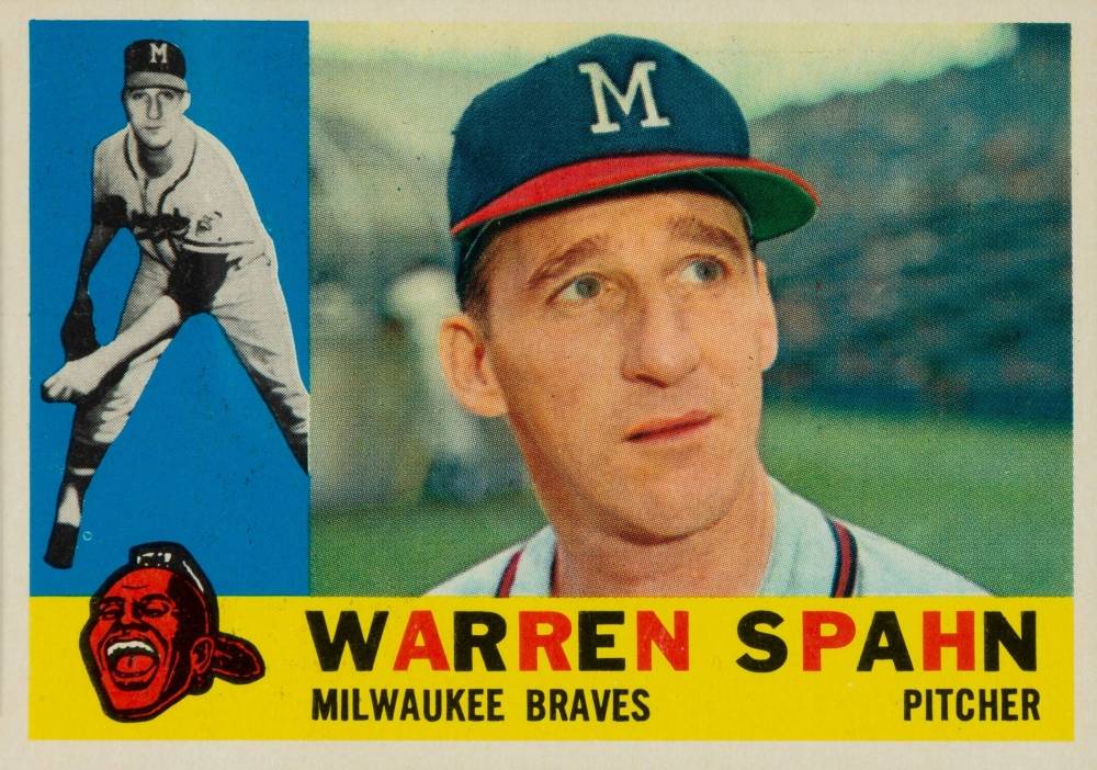 1960 Topps Warren Spahn #445 Baseball Card