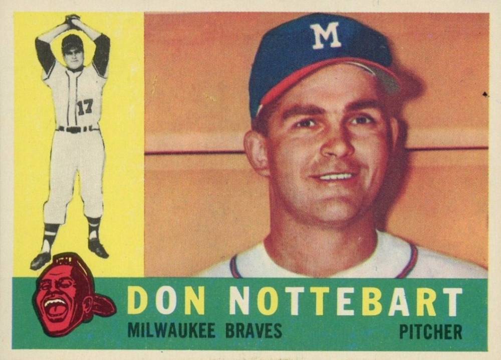 1960 Topps Don Nottebart #351 Baseball Card