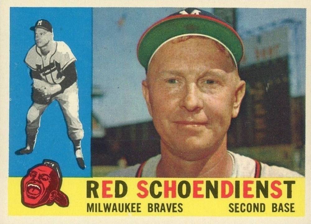1960 Topps Red Schoendienst #335 Baseball Card