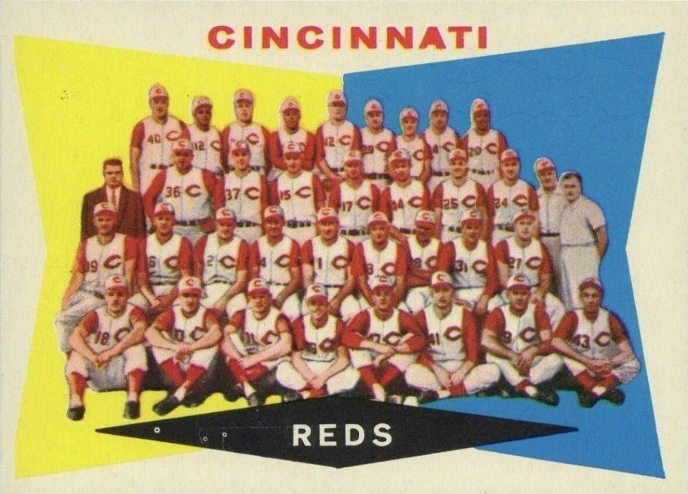 1960 Topps Cincinnati Reds Team #164 Baseball Card