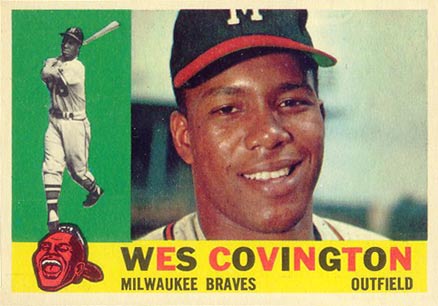  1962 Topps # 157 GRN Wes Covington Philadelphia Phillies ( Baseball Card) (Green Tint) VG Phillies : Collectibles & Fine Art