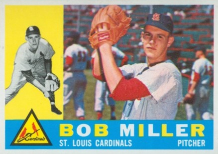 1960 Topps Bob Miller #101 Baseball Card