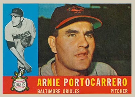 1960 Topps Arnold Portocarrero #254 Baseball Card