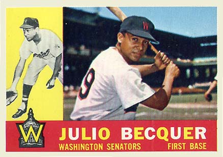 1960 Topps Julio Becquer #271 Baseball Card