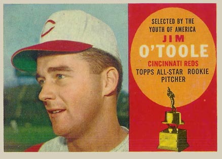 1960 Topps Jim O'Toole #325 Baseball Card
