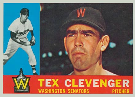 1960 Topps Tex Clevenger #392 Baseball Card