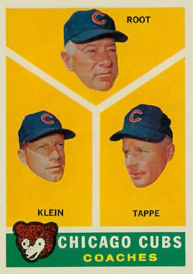 1960 Topps Cubs Coaches #457 Baseball Card