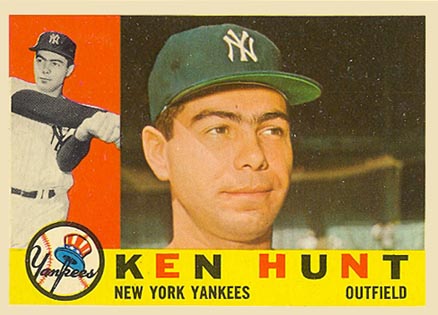 1960 Topps Ken Hunt #522 Baseball Card