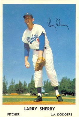 1961 Bell Brand Dodgers Larry Sherry #51 Baseball Card