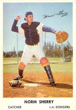 1961 Bell Brand Dodgers Norm Sherry #34 Baseball Card