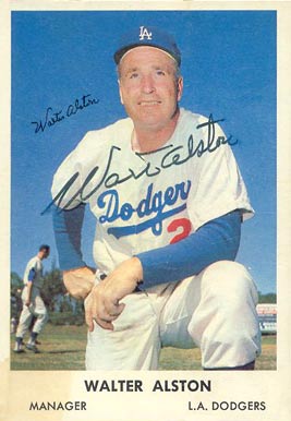 1961 Bell Brand Dodgers Walter Alston #24 Baseball Card