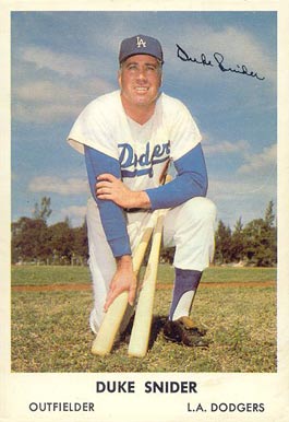 1961 Bell Brand Dodgers Duke Snider #4 Baseball Card