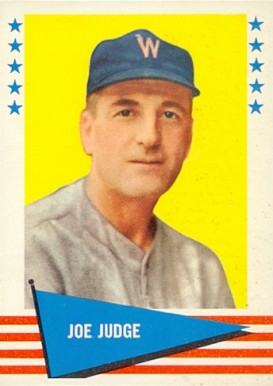 1961 Fleer Joe Judge #118 Baseball Card
