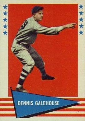 1961 Fleer Dennis Galehouse #107 Baseball Card
