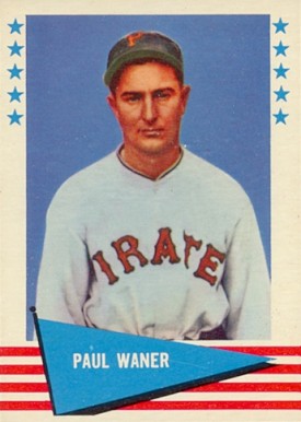 1961 Fleer Paul Waner #85 Baseball Card