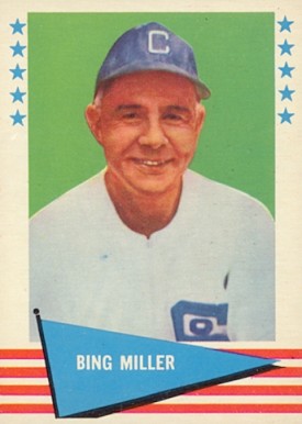 1961 Fleer Bing Miller #62 Baseball Card