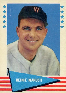 1961 Fleer Heinie Manush #57 Baseball Card