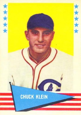 1961 Fleer Chuck Klein #51 Baseball Card