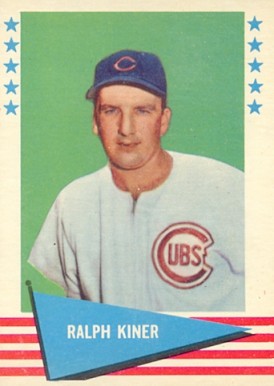 1961 Fleer Ralph Kiner #50 Baseball Card