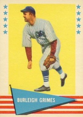 1961 Fleer Burleigh Grimes #37 Baseball Card