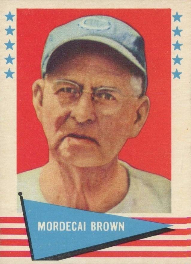1961 Fleer Mordecai Brown #11 Baseball Card
